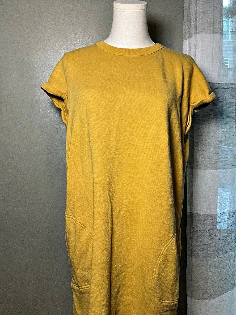 UpWest Wear Sweatshirt Dress Yellow Medium
